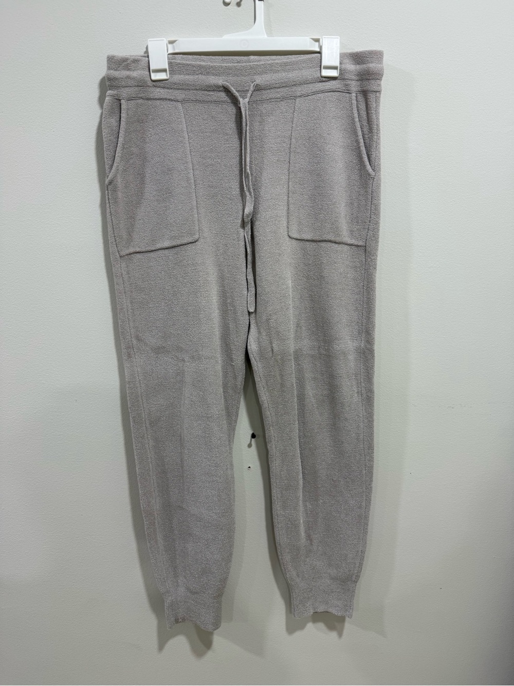 Barefoot Dreams Light Gray Knit Jogger Pants